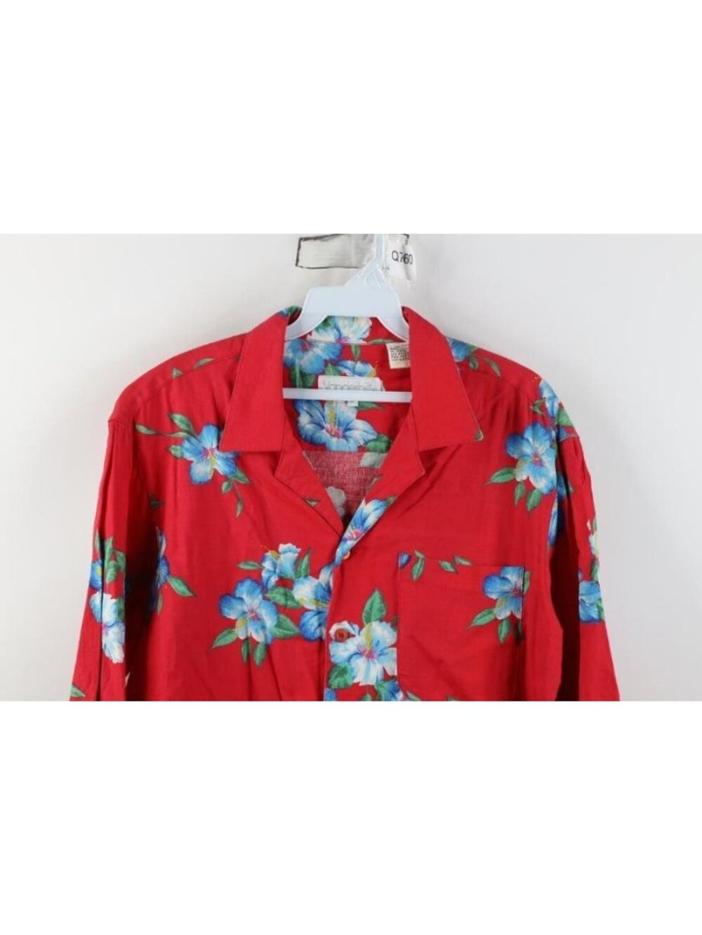 Vtg 70s 80s Streetwear Mens Medium Rayon Gabardine Flower Hawaiian Button Shirt - Picture 2 of 13